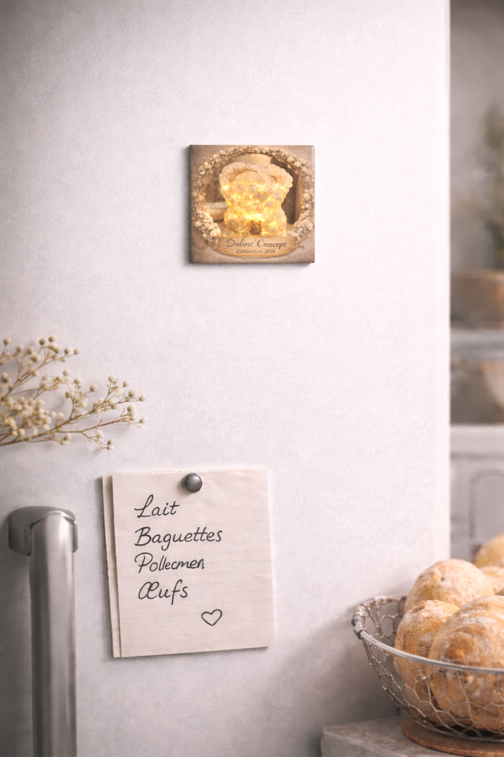 Aimant décoratif – Veilleuse Nounours Lumière