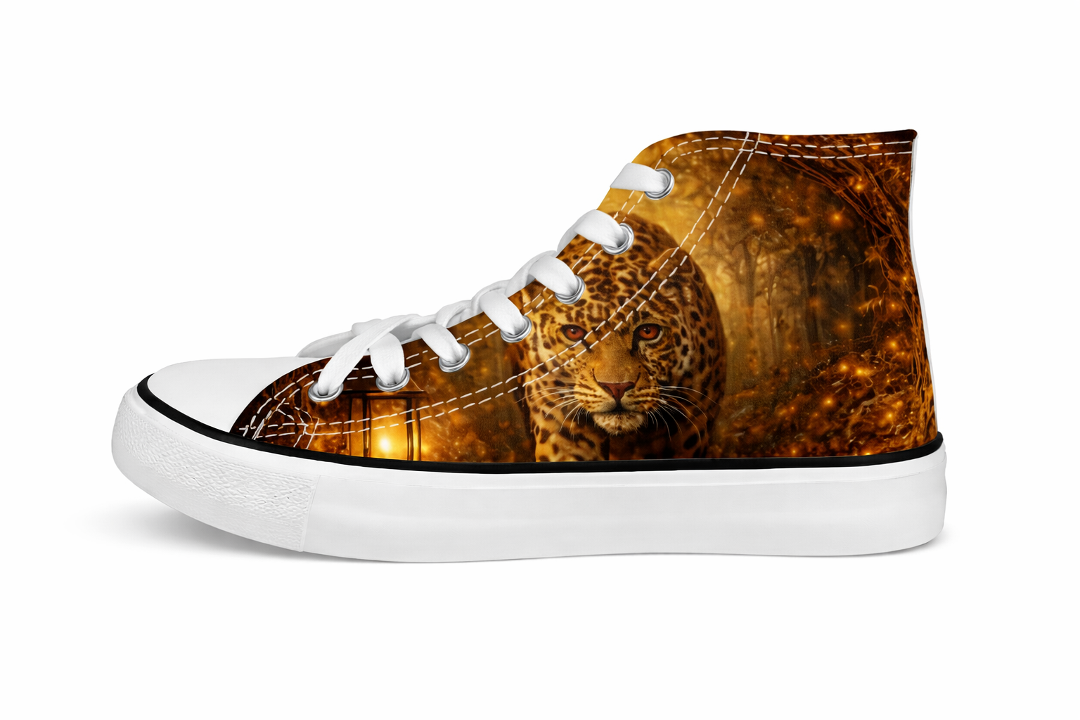 Baskets léopard doré Daline’Concept – Sneakers jungle féerique collection 2026 T39