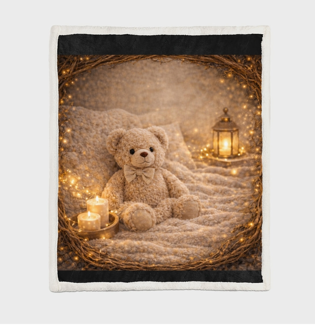Plaid « Nounours Douceur » – Couverture Cocooning & Réconfort Daline’Concept