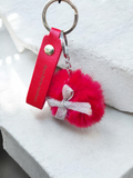 Porte-clé “Mon Porte-Bonheur” – Pompon Rouge Passion